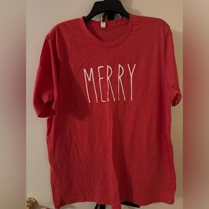 RED XL MERRY T-SHIRT